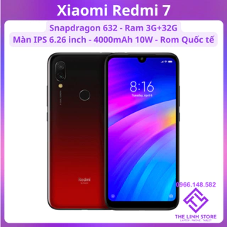 Điện thoại Xiaomi Redmi 7 Rom Quốc tế tiếng Việt - Snapdragon 632 pin 4000mAh