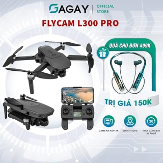 Flycam Mini L300 Pro  Động Cơ Không Chổi Than Hình ảnh Sắc Nét Thời Gian Bay Lớn Bảo Hành 12 Tháng GAGAY