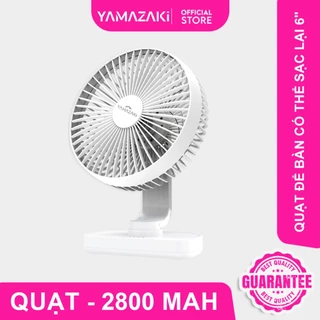 Quạt tích điện mini để bàn YAMAZAKI 4 tốc độ gió hoạt động liên tục JD001