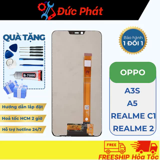 Màn Hình OPPO A3S / A5 / REALME C1 / REALME 2 Zin New (Tặng kèm keo dán, bộ sửa)