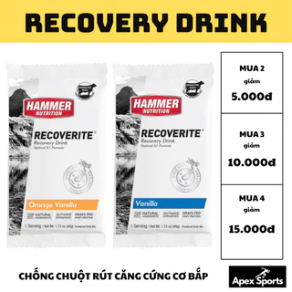 Bột phục hồi cơ Recovery drink Hammer Recoverite gói 01 srv phục hồi cơ, giảm mệt mỏi