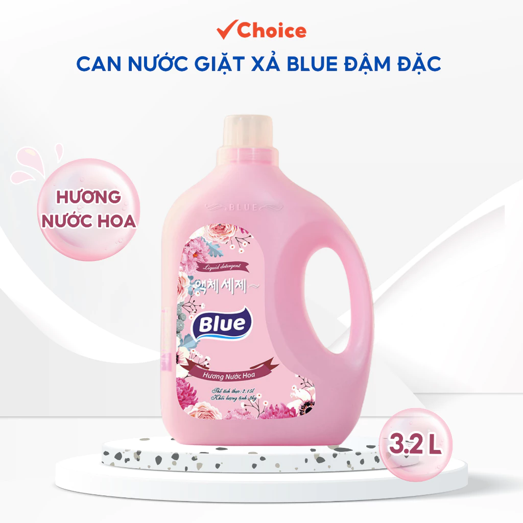 Can nước giặt BLUE CH4 3.2L hương nước hoa