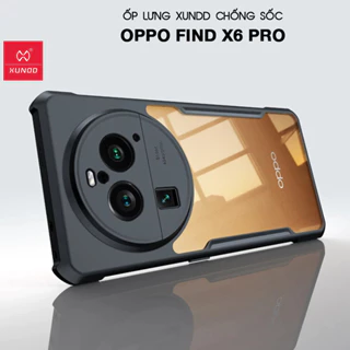 [Hỏa Tốc HCM] Ốp lưng XUNDD OPPO Find X6 Pro - Chống shock, Mặt lưng sọc, Viền TPU