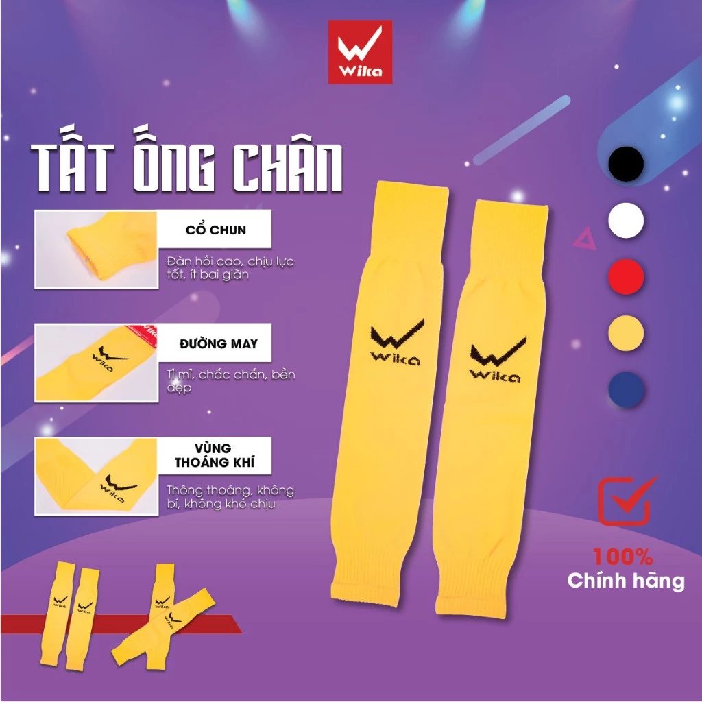 Tất ống chân Wika, Bề mặt đan lưới thông minh giảm áp lực cho cơ, giúp vận động linh hoạt