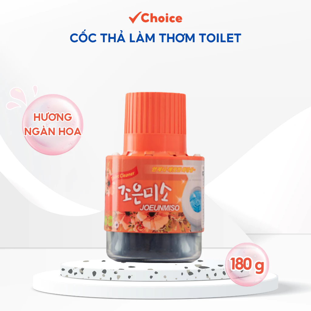 Chai thả bồn cầu toilet Joeunmiso CH32 180g xanh dương cam