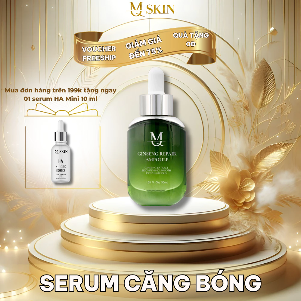 [ TẶNG SERUM HA MINI ] Serum Căng Bóng Da Nhân Sâm MQ SKIN - Ginseng Repair Ampoule 30ml