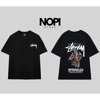 Áo phông cotton 100% Stussy Spring kiểu áo unisex Áo thun cotton 100% áo Stussy Spring kiểu áo unisex thời trang nữ