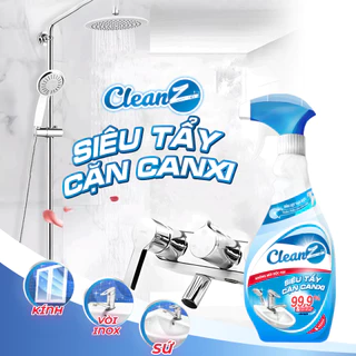 Chai Xịt Tẩy Cặn Canxi CleanZ Chống Ăn Mòn Inox Vệ Sinh Vòi Rửa, Vòi Sen, Vách Kính