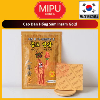 Cao Dán Hồng Sâm Insam Gold Hàn Quốc bịch 25 miếng