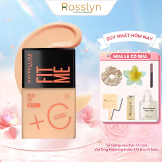 Kem Nền Fit Me Tint C Tươi Mướt Chống Nắng với Vitamin C & SPF50 Maybelline New York Rosslyn