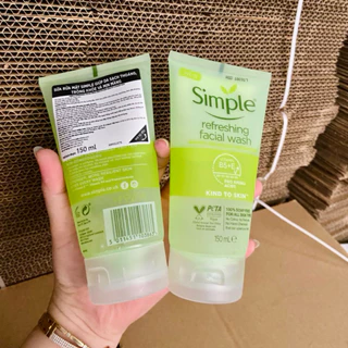 Sữa rửa mặt Simple Refreshing Facial Wash Gel cho Da Nhạy Cảm 150ml (mẫu mới)