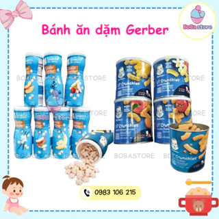 Bánh ăn dặm hình sao - Bánh hình que - Sữa chua khô Gerber đủ vị cho bé - BoBa store