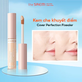 Kem Che Khuyết Điểm Lâu Trôi the SAEM Cover Perfection Fixealer 6.5g Nắp hồng