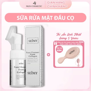 [CHÍNH HÃNG] Sữa rửa mặt đầu cọ tạo bọt - Face Cleanser Foam Collagen giúp sạch sâu, căng bóng da