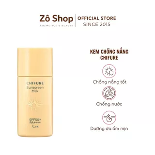 Kem chống nắng phổ rộng chống nước mạnh Chifure Sunscreen Milk SPF50+ PA++++ 30ml