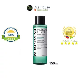 Nước Hoa Hồng Giảm Mụn Some By Mi AHA-BHA-PHA 30 Days Miracle Toner 150ml - Cila House