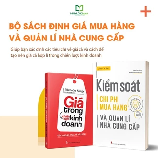 Sách: Combo Kiểm Soát Chi Phí Mua Hàng Và Quản Lí Nhà Cung Cấp + Giá Trong Chiến Lược Kinh Doanh