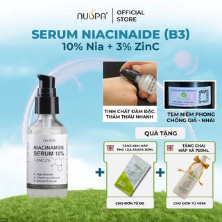 Tinh chất Serum NUSPA Niacinamide 10% +ZinC 2% kiềm dầu mờ thâm sáng da 30ml/60ml