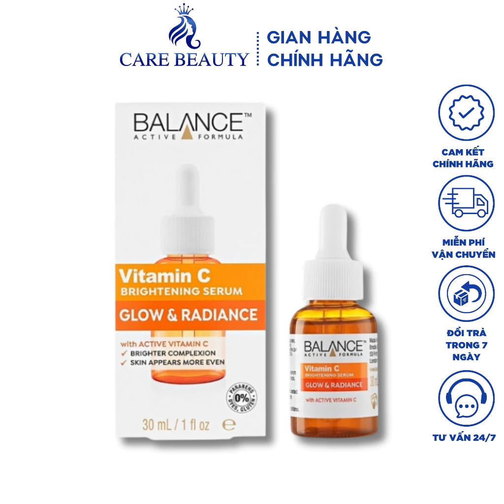 Serum Sáng Da, Mờ Thâm Balance Active Formula Vitamin C Brightening 30ml/ 60ml Chính Hãng