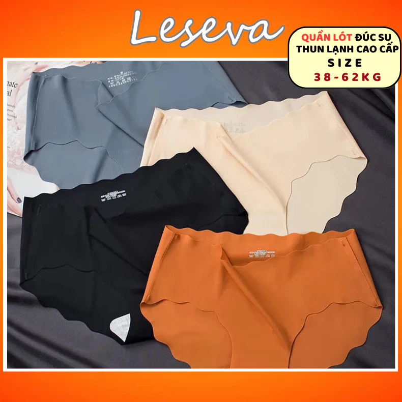 Quần Lót Nữ Đúc Su cao cấp QL02 thun lạnh kháng khuẩn không đường viền sóng gợi cảm sexy- LESEVA