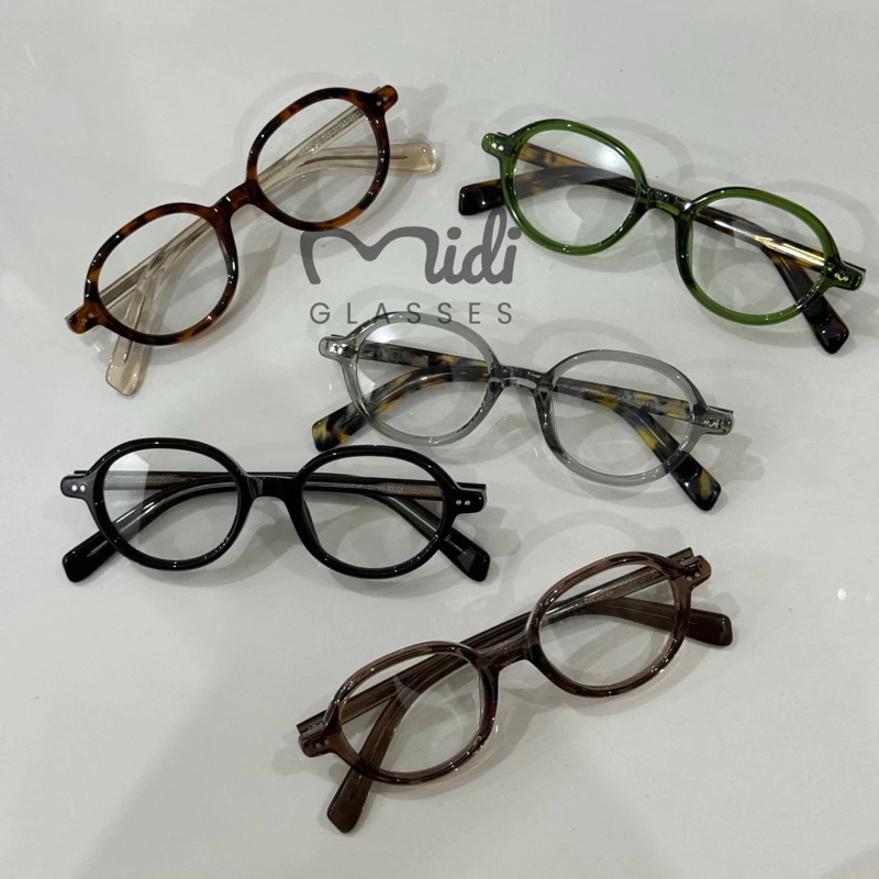 Kính gọng cốt kim loại Midiglasses form bầu unisex phù hợp cả nam và nữ - May Glasses