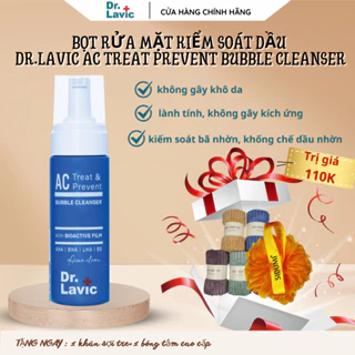 Bọt rửa mặt kiểm soát dầu ngừa mụn tái phát Dr.Lavic AC Treat & Prevent Bubble Cleanser 150ml