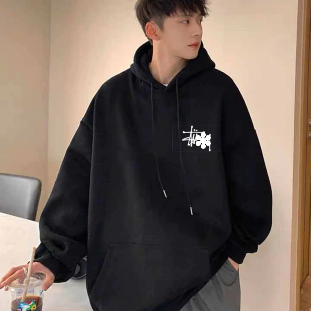 Áo Hoodie Tay Dài STU Basic Phong Cách Hàn Quốc Thời Trang Nam Cỡ M-XL - Khoác Nhẹ Chui Đầu Có Nón Chống Nắng