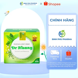 Dầu xoa bóp thảo dược đài loan DR. HUANG giúp giảm đau nhức xương khớp, giảm đau khi chấn thương - hộp 50g