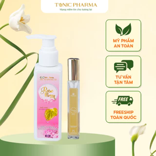 Combo Dung Dịch Vệ Sinh Phụ Nữ Rose Merry + Tinh dầu nước hoa vùng kín DAISY CV -Tonic Pharma - Sạch Thơm Khô Thoáng 24h