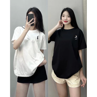 Áo Thun Nam Nữ RALPH LAUREN, Áo Phông Nữ Tay Ngắn Thêu Hình Con Ngựa Chất Cotton Thoáng Mát Siêu Basic Hot Nhất 2024