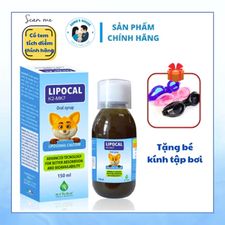 LIPOCAL K2-MK7 - Canxi Thực Vật Giúp Bé Tăng Chiều Cao, Xương Chắc Khỏe (150ml)