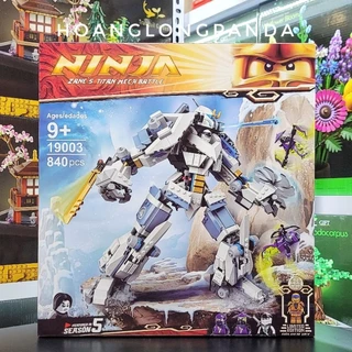 [Ninja] Đồ chơi lắp ráp Ninja 19003 11660 | 71738 Zane's Titan Mech Battle | 860 chi tiết