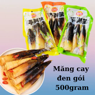 Măng bóc vỏ tứ xuyên vị chua - ngọt cay giòn gói 500gram