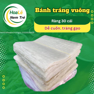 Bánh Tráng Gạo Vuông Bình Định - Bánh Tráng Máy Mỏng Dễ Cuốn - Đặc Sản Việt