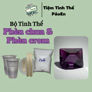 Bộ dụng cụ làm tinh thể phèn chua hàng thí nghiệm ( có giấy hướng dẫn )