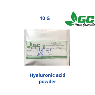 [HCM] Hyaluronic acid bột - HA - Chất dưỡng ẩm - Nguyên liệu mỹ phẩm - Greencosmetic 1G/ 10G