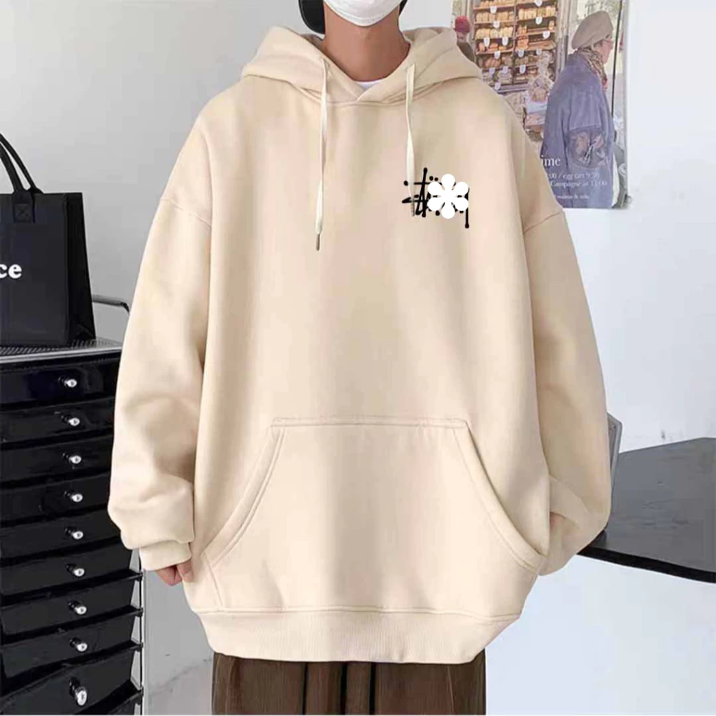 Áo hoodie Stu Basic , đủ màu , hàng chuẩn chính hãng , form chuẩn hàng quảng châu Khoác Chui Đầu Có Nón Chống Nắng