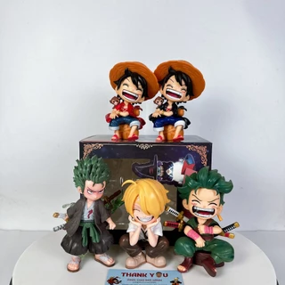 Mô hình Zoro Luffy ,Sanji AI, Mô Hình Onepiece Phiên Bản AI Siêu Cute OngchumohinhMH 636