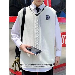 Áo len gile nam nữ unisex học sinh, Sweater gile nam nữ học sinh form rộng phong cách Hàn Quốc