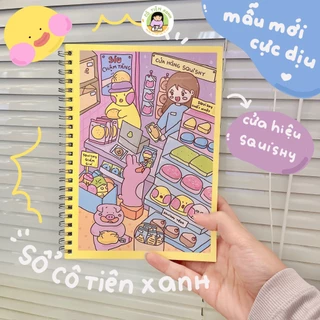 [Chính Hãng] SỔ TAY CÔ TIÊN XANH A5 KÈM STICKER ĐÁNG YÊU