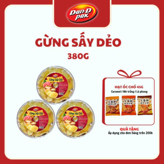 Gừng sấy dẻo tươi, tự nhiên, tốt cho sức khỏe 380g Dan D Pak