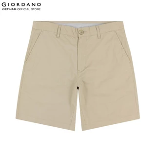 Quần Shorts Kaki Nam Lưng Thun Co Giãn 180 độ Giordano 01102214