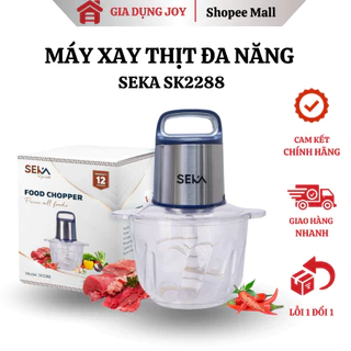 Máy xay thịt đa năng Seka SK2288 dung tích 2L công suất 500W lưỡi dao 4 cánh sắc bén BH 12 tháng