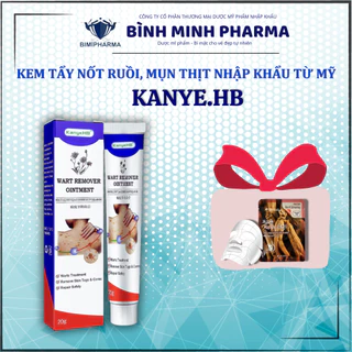 Kem tẩy mụn thịt KanyeHB - KanyeHB chuyên xử lí mụn thịt, mụn cơm Hỗ Trợ tẩy tàn nhang, đồi mồi 20g