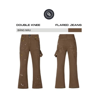 Bad Choices | Quần Kaki Jeans ống loe form NHỎ Double Knee PAINTED Pants