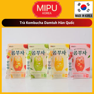 (Date 2/2025) Trà Kombucha Damtuh Hàn Quốc 4 Vị Trái Cây Hộp 10 gói x 5g