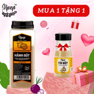 Hành Bột Tự Nhiên Vipep Hũ Nhựa 500g - Gia vị Vipep