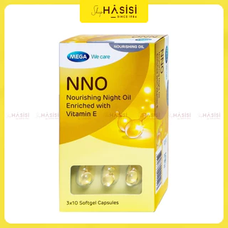 Viên Dưỡng Khóa Ẩm Da Ban Đêm NNO NOURISHING NIGHT OIL ENRICHED WITH VITAMIN E (3 vỉ x 10 viên/hộp)