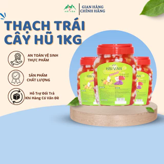 Thạch trái cây Hải Vân chính hãng 1kg - dai giòn nhiều hương vị, nguyên liệu pha chế