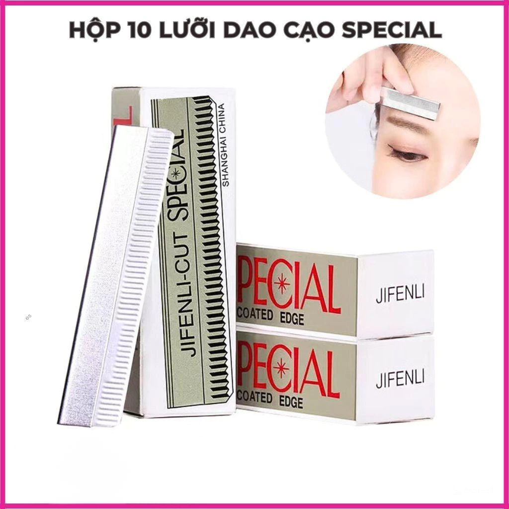 Hộp 10 lưỡi dao cạo lông mày SPECIAL